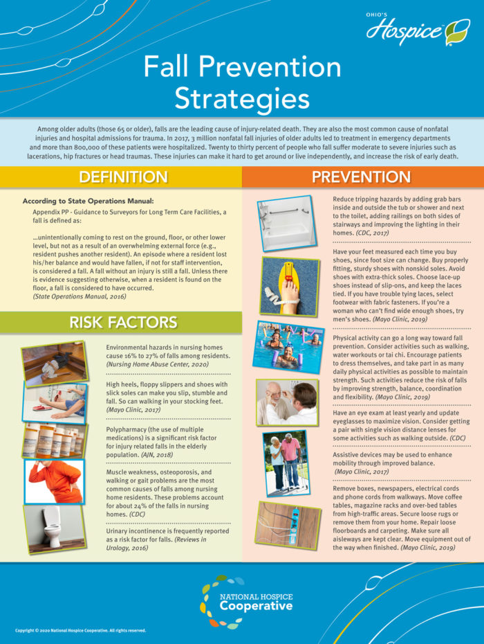 Education Station – Fall Prevention Strategies front of board
